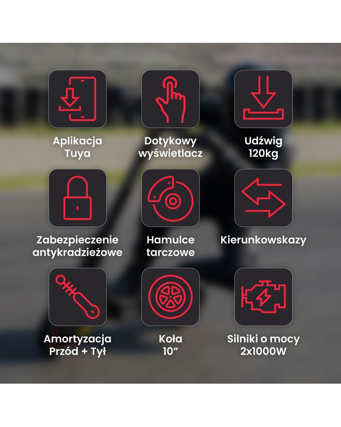 Hulajnoga elektryczna Motus Daytona 10 Max