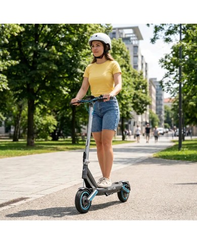 Regulowany kask MOTUS biały r. L na rower, hulajnogę elektryczną