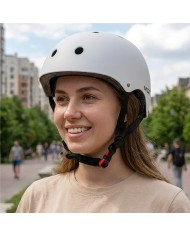 Regulowany kask MOTUS biały r. S na rower, hulajnogę elektryczną