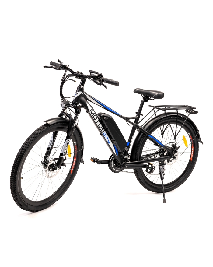 Rower elektryczny Motus City Black czarny rama 43 cm