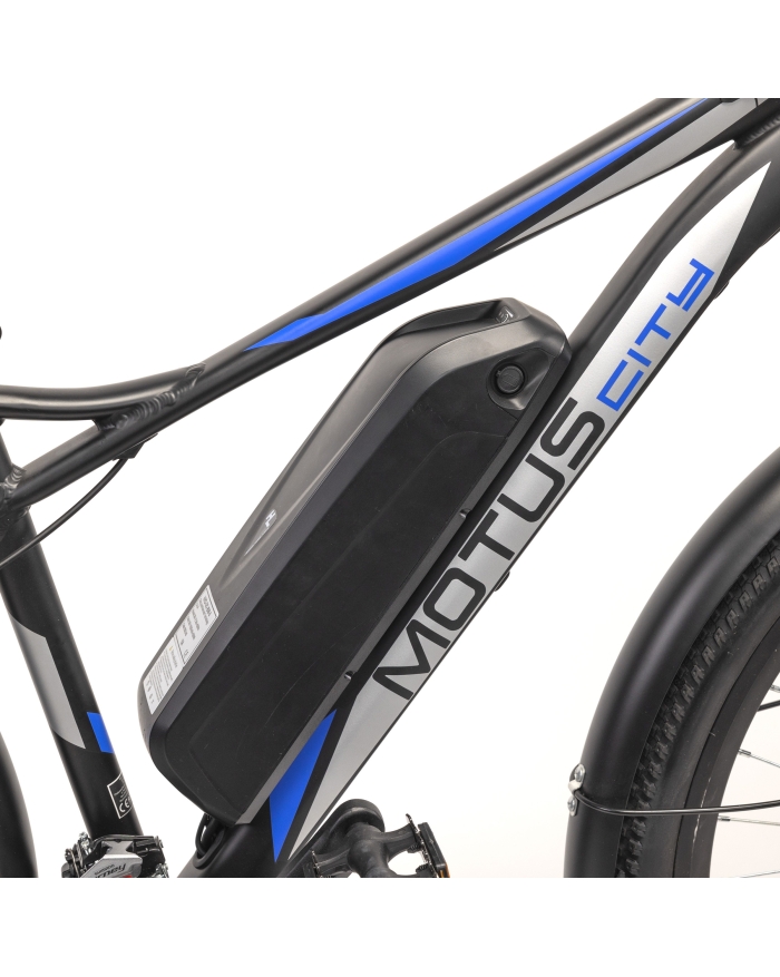 Rower elektryczny Motus City Black czarny rama 43 cm