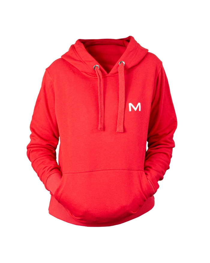 Bluza damska MOTUS z kapturem rozmiar XS/S kolor czerwony