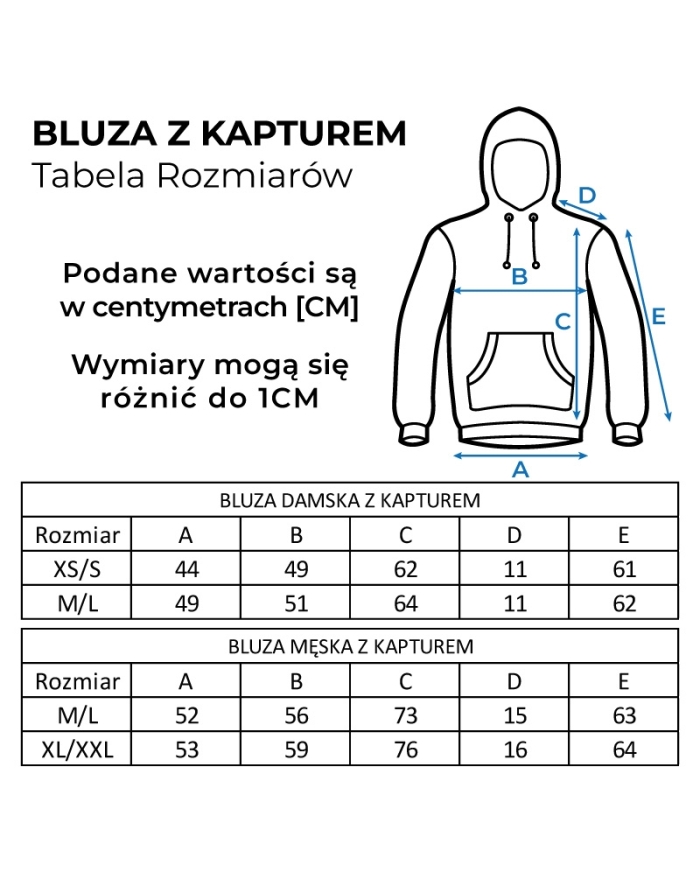 Bluza męska MOTUS z kapturem rozmiar XL/XXL kolor czarny