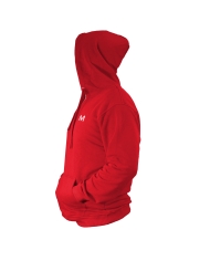 Bluza męska MOTUS z kapturem rozmiar M/L kolor czerwony
